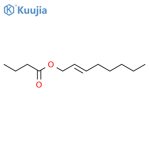 Butanoic acid,(2E)-2-octen-1-yl ester structure