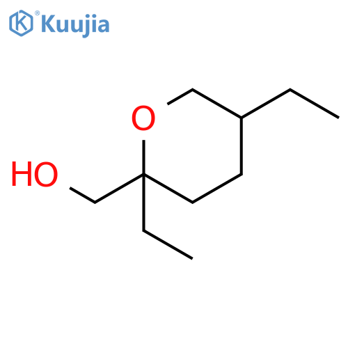 2H-Pyran-2-methanol,2,5-diethyltetrahydro- structure