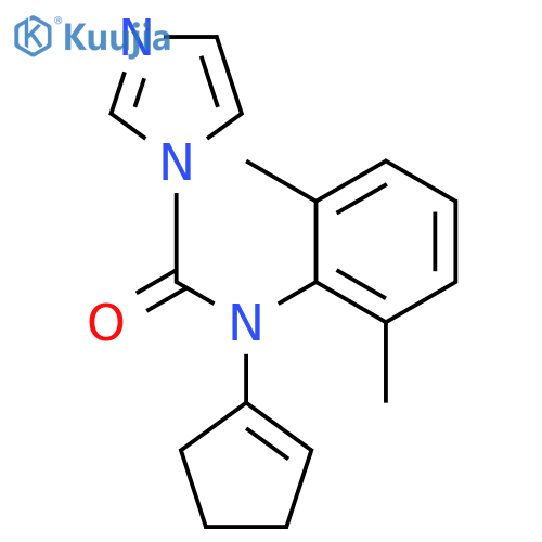 1H-IMIDAZOLE-1-CARBOXAMIDE, N-1-CYCLOPENTEN-1-YL-N-(2,6-DIMETHYLPHENYL)- structure