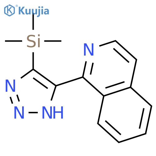 Isoquinoline, 1-[5-(trimethylsilyl)-1H-1,2,3-triazol-4-yl]- structure