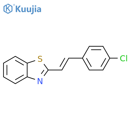 Benzothiazole, 2-[2-(4-chlorophenyl)ethenyl]-, (E)- structure