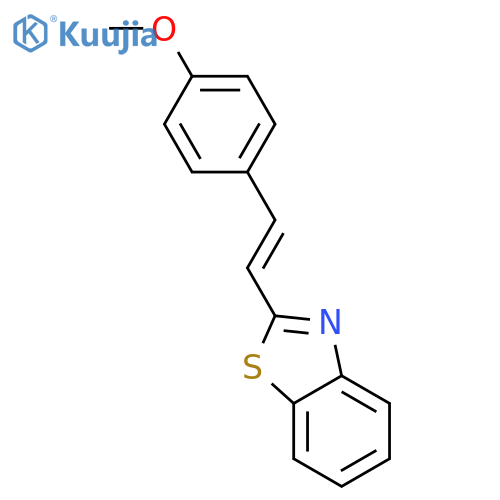 Benzothiazole, 2-[2-(4-methoxyphenyl)ethenyl]-, (E)- structure