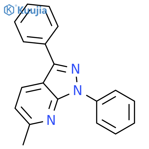 1H-Pyrazolo[3,4-b]pyridine, 6-methyl-1,3-diphenyl- structure
