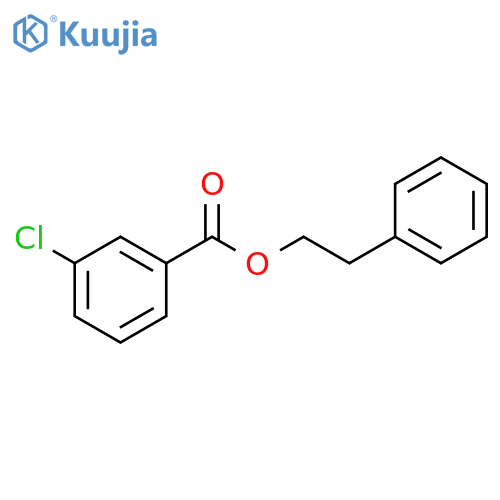 Benzoic acid, 3-chloro-, 2-phenylethyl ester structure