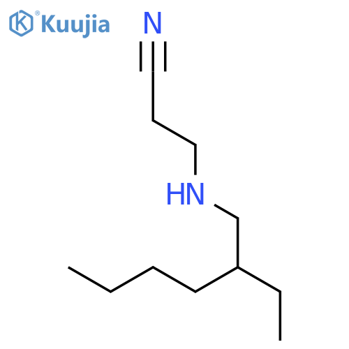 Propanenitrile,3-[(2-ethylhexyl)amino]- structure