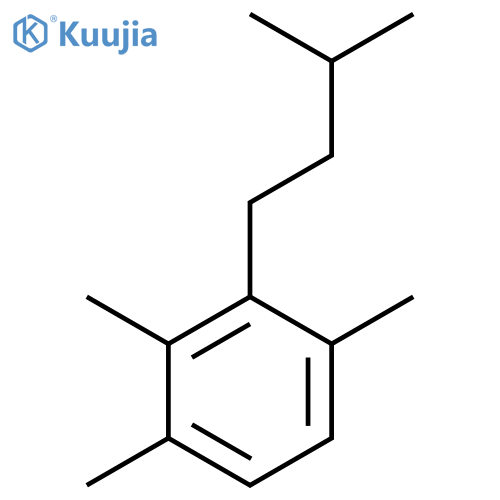 BENZENE, 1,2,4-TRIMETHYL-3-(3-METHYLBUTYL)- structure