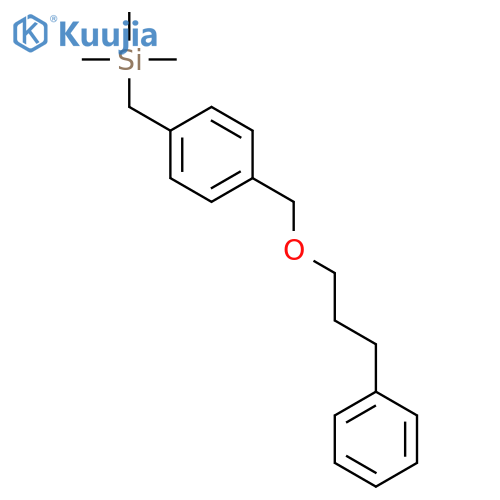 Silane, trimethyl[[4-[(3-phenylpropoxy)methyl]phenyl]methyl]- structure