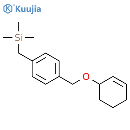 Silane, [[4-[(2-cyclohexen-1-yloxy)methyl]phenyl]methyl]trimethyl- structure