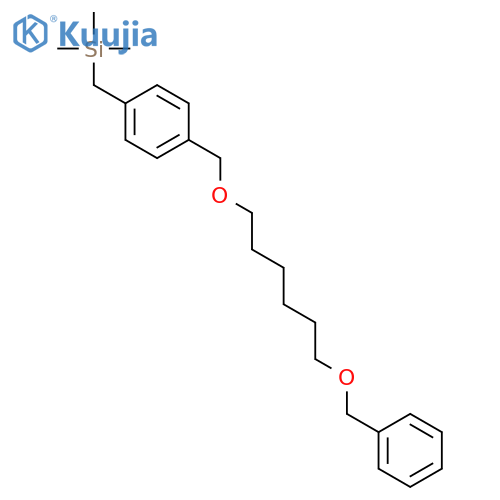 SILANE, TRIMETHYL[[4-[[[6-(PHENYLMETHOXY)HEXYL]OXY]METHYL]PHENYL]METHYL]- structure
