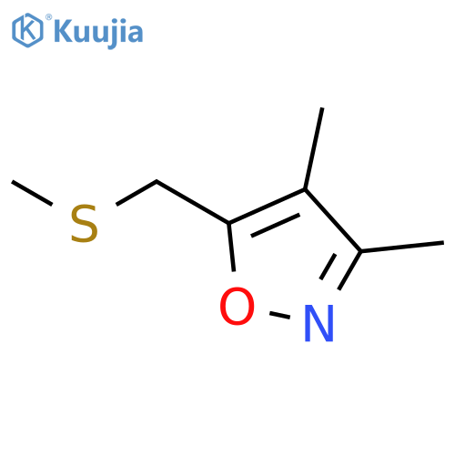 Isoxazole,3,4-dimethyl-5-[(methylthio)methyl]- structure