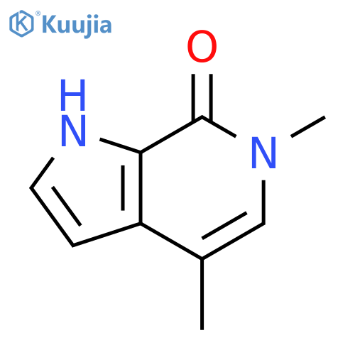 7H-PYRROLO[2,3-C]PYRIDIN-7-ONE, 1,6-DIHYDRO-4,6-DIMETHYL- structure