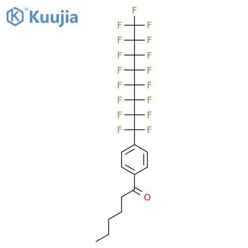 1-Hexanone, 1-[4-(heptadecafluorooctyl)phenyl]- structure