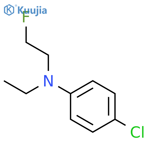 Benzenamine, 4-chloro-N-ethyl-N-(2-fluoroethyl)- structure