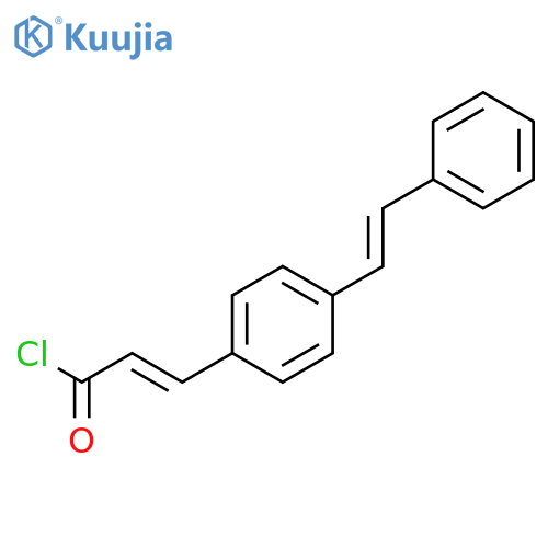 2-PROPENOYL CHLORIDE, 3-[4-(2-PHENYLETHENYL)PHENYL]- structure