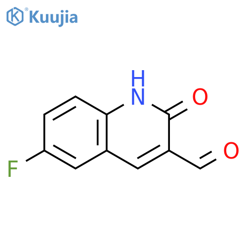 6-Fluoro-2-oxo-1,2-dihydroquinoline-3-carbaldehyde structure