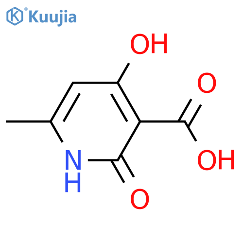 2,4-Dihydroxy-6-methylpyridine-3-carboxylic acid structure