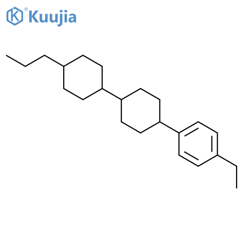 Benzene,1-ethyl-4-[(trans,trans)-4'-propyl[1,1'-bicyclohexyl]-4-yl]- structure