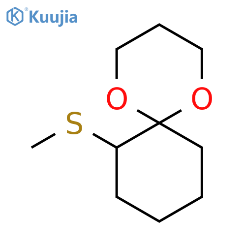 1,5-Dioxaspiro[5.5]undecane, 7-(methylthio)- structure
