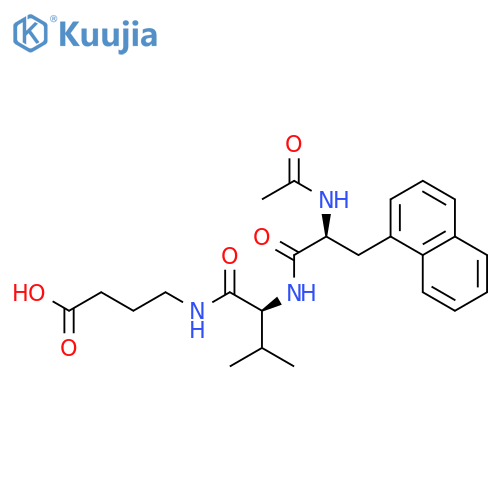 L-VALINAMIDE, N-ACETYL-3-(1-NAPHTHALENYL)-L-ALANYL-N-(3-CARBOXYPROPYL)- structure
