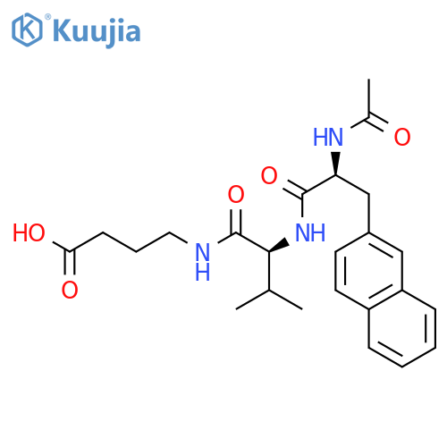 L-Valinamide, N-acetyl-3-(2-naphthalenyl)-L-alanyl-N-(3-carboxypropyl)- structure