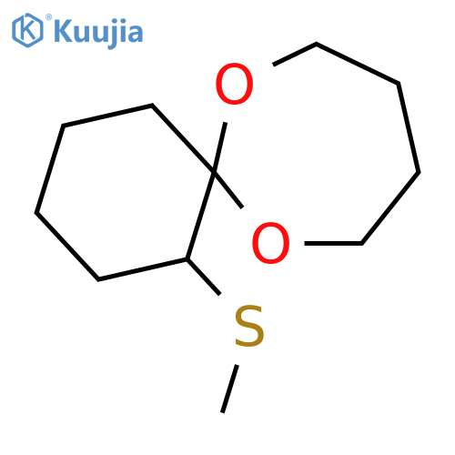 7,12-DIOXASPIRO[5.6]DODECANE, 1-(METHYLTHIO)- structure