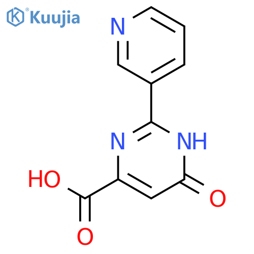 6-Oxo-2-(pyridin-3-yl)-1,6-dihydropyrimidine-4-carboxylic acid structure