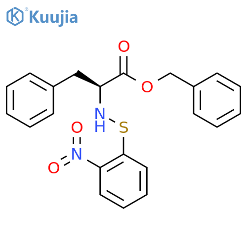 benzyl ((2-nitrophenyl)thio)-L-phenylalaninate structure