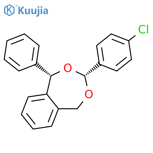 2,4-Benzodioxepin, 3-(4-chlorophenyl)-1,5-dihydro-1-phenyl-, cis- structure