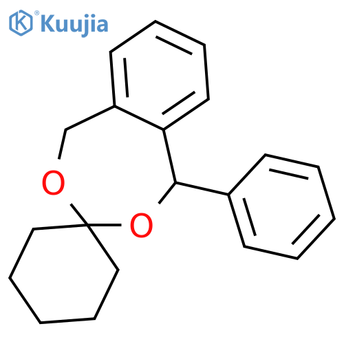 SPIRO[2,4-BENZODIOXEPIN-3,1'-CYCLOHEXANE], 1,5-DIHYDRO-1-PHENYL- structure