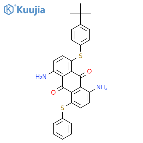 9,10-ANTHRACENEDIONE, 1,5-DIAMINO-4-[[4-(1,1-DIMETHYLETHYL)PHENYL]THIO]-8-(PHENYLTHIO)- structure