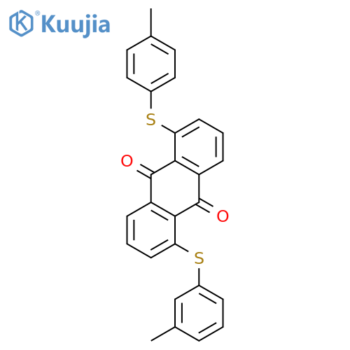 9,10-ANTHRACENEDIONE, 1-[(3-METHYLPHENYL)THIO]-5-[(4-METHYLPHENYL)THIO]- structure