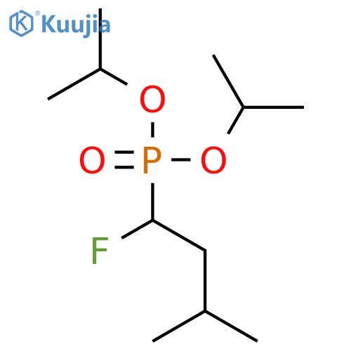 Phosphonic acid, (1-fluoro-3-methylbutyl)-, bis(1-methylethyl) ester structure