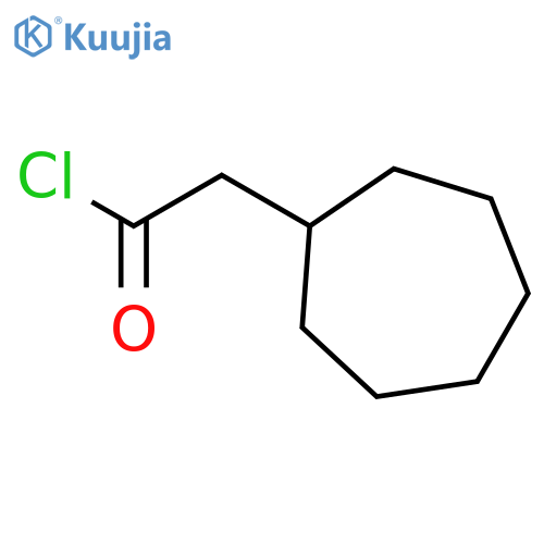 2-cycloheptylacetyl chloride structure