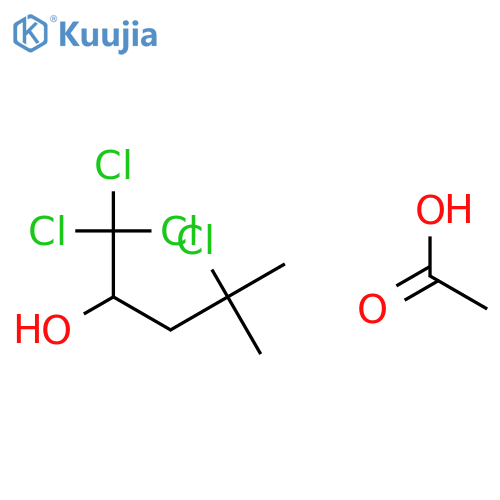 Acetic acid;1,1,1,4-tetrachloro-4-methylpentan-2-ol structure
