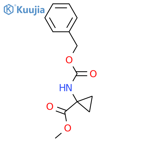 methyl 1-(benzyloxycarbonylamino)cyclopropanecarboxylate structure