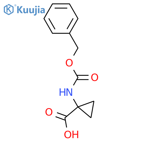 1-(Benzyloxycarbonylamino)cyclopropyl-1-carboxylic Acid structure