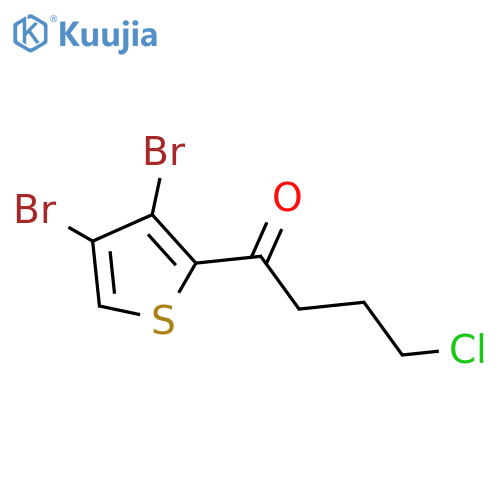 1-BUTANONE, 4-CHLORO-1-(3,4-DIBROMO-2-THIENYL)- structure