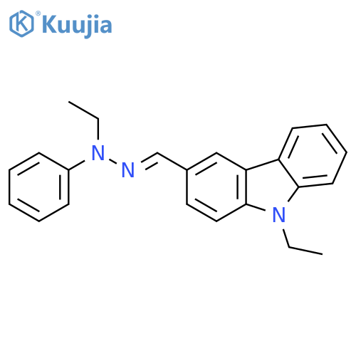 9-Ethylcarbazole-3-carboxaldehyde N-Ethyl-N-phenylhydrazone structure