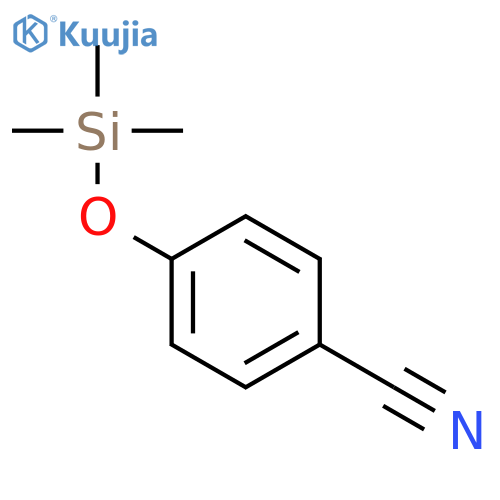 BENZONITRILE, 4-[(TRIMETHYLSILYL)OXY]- structure