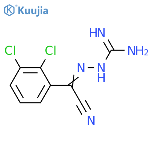 2-(2,3-Dichlorphenyl)-2-(guanidinylimino)acetonitrile structure