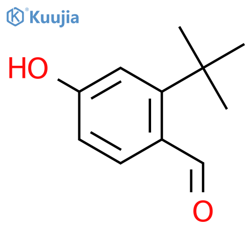 BENZALDEHYDE, 2-(1,1-DIMETHYLETHYL)-4-HYDROXY- structure