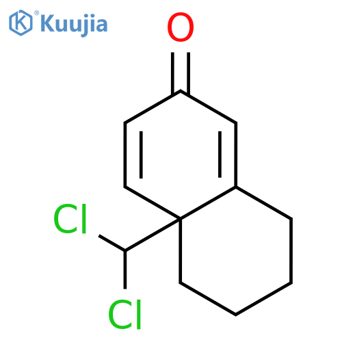 2(4aH)-Naphthalenone, 4a-(dichloromethyl)-5,6,7,8-tetrahydro- structure