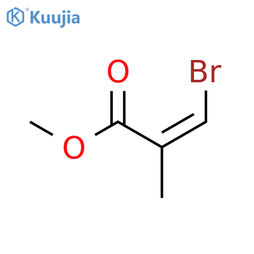 methyl (2Z)-3-bromo-2-methylprop-2-enoate structure