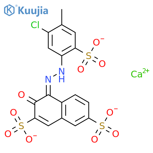 2,7-Naphthalenedisulfonicacid, 4-[2-(5-chloro-4-methyl-2-sulfophenyl)diazenyl]-3-hydroxy-, calcium salt(1:?) structure