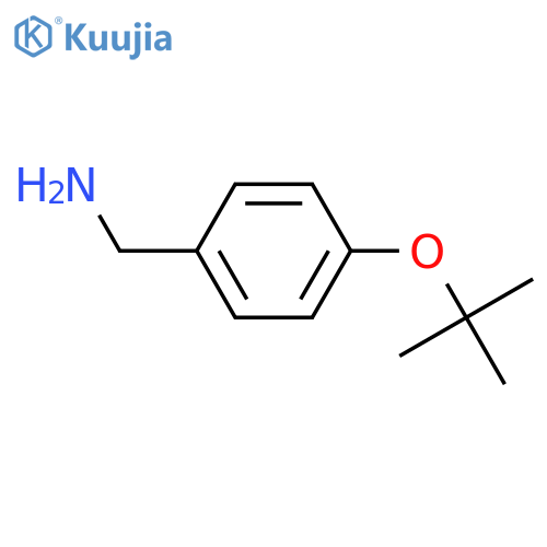 4-(tert-butoxy)phenylmethanamine structure