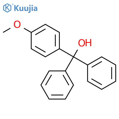 p-anisyldiphenylmethanol structure