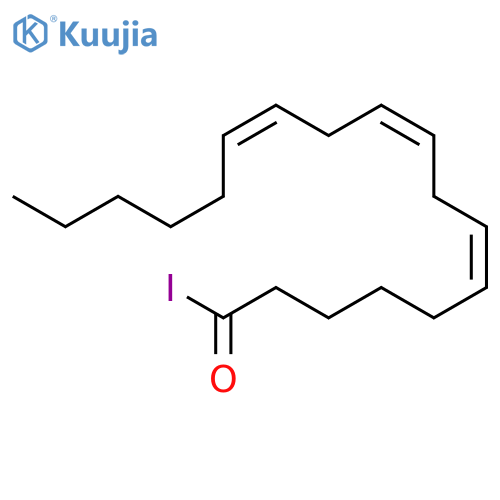 6,9,12-OCTADECATRIENOYL IODIDE, (6Z,9Z,12Z)- structure