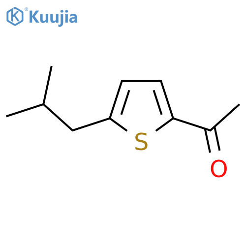 1-[5-(2-Methylpropyl)thiophen-2-yl]ethan-1-one structure