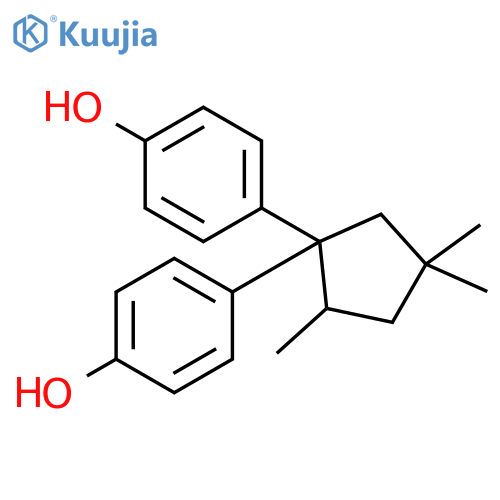 Phenol, 4,4'-(2,4,4-trimethylcyclopentylidene)bis- structure