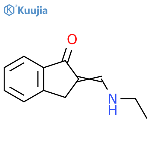 1H-Inden-1-one, 2-[(ethylamino)methylene]-2,3-dihydro- structure
